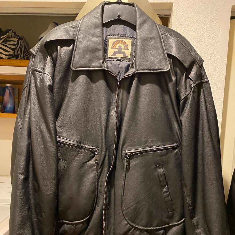 Vintage Men’s Leather Jacket by Phase 2